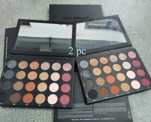 100% new TATI BEAUTY eyeshadow powder palette 24 shades pigment