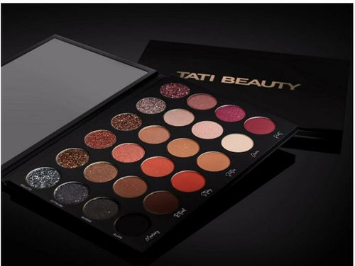 100% new TATI BEAUTY eyeshadow powder palette 24 shades pigment